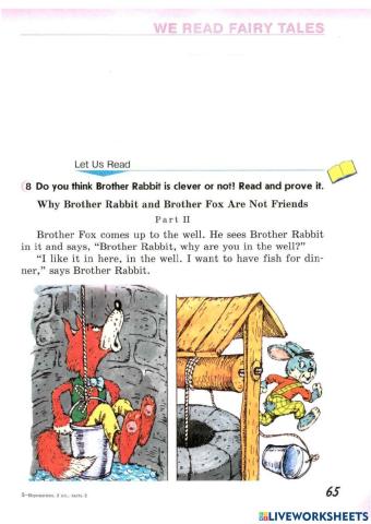 Why Brother Rabbit and Brother Fox are not friends part 2