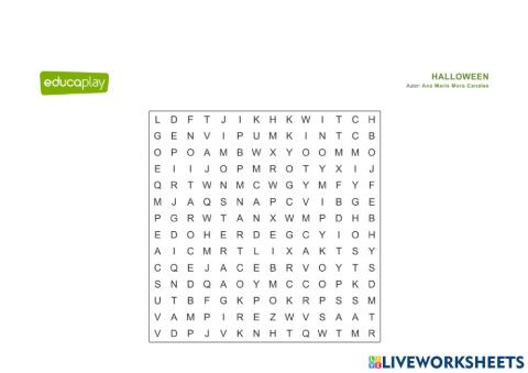 halloween wordsearch