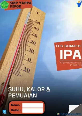 Tes Sumatif Suhu, Kalor dan Pemuaian