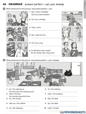 EF (Pre Int) Review Unit 4A