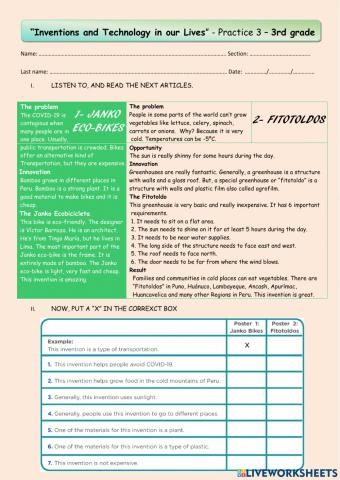 Inventions and Technology in our Lives!