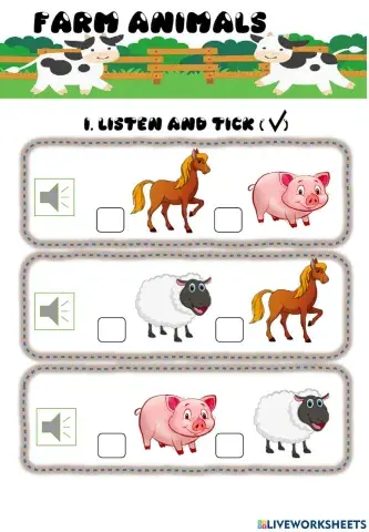 Kids-farm animals 2