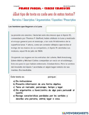 Evaluacion de lenguaje