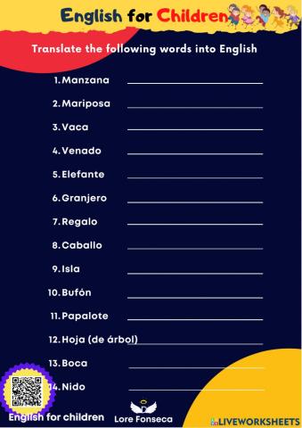 Translate into spanish efc lore