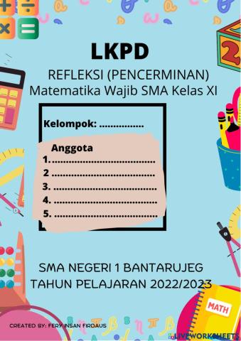 LKPD Transformasi Geometri - Refleksi (Pencerminan)