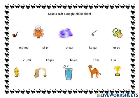 Kép szó párosítás