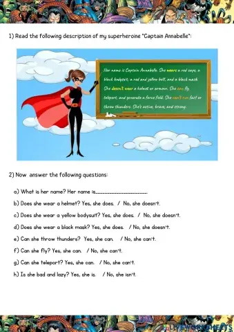 Reading - superheroes