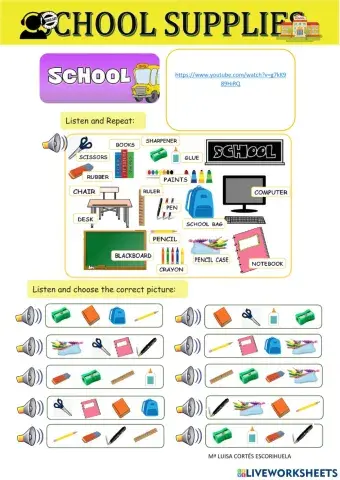 School supplies 1