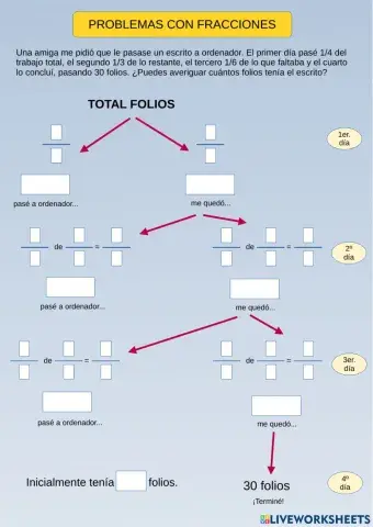 Problemas con fraciones inverso
