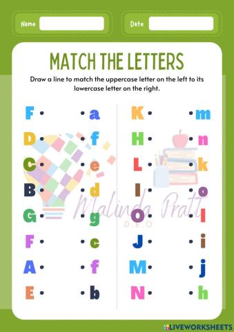 Matching Upper & Lower case Letters