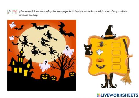 Contando en Halloween