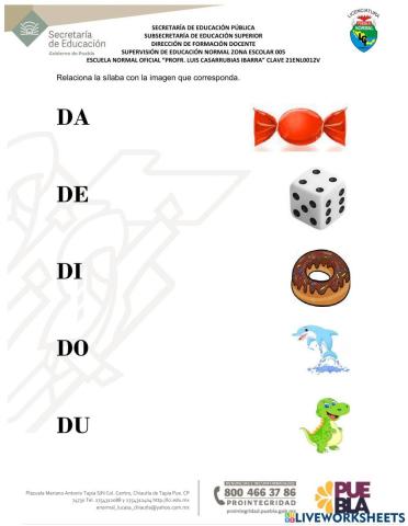 Silabas da,de,di,do,du