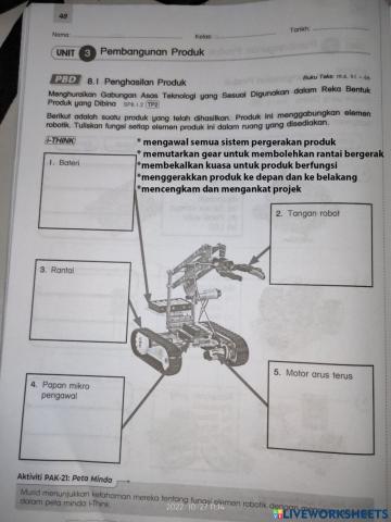 8.1 Penghasilan produk