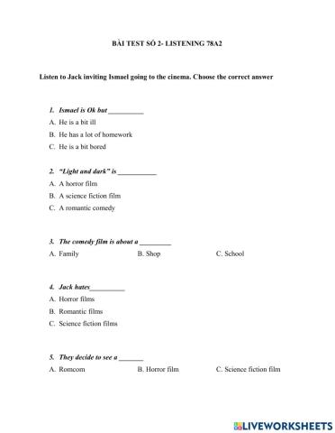 Test 2- listening - 78a2