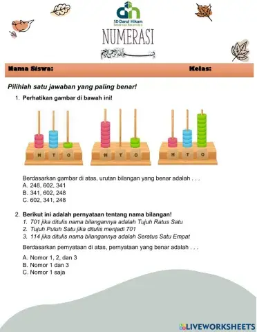Soal Numerasi
