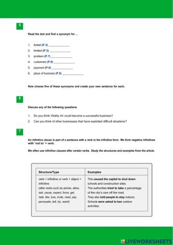 Selling air reading & grammar 3