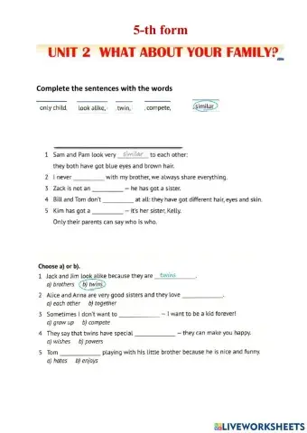 What about your family?