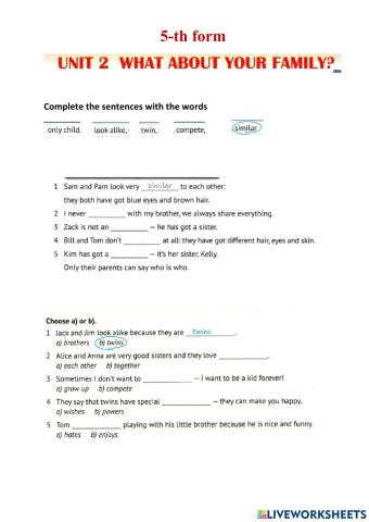 What about your family?