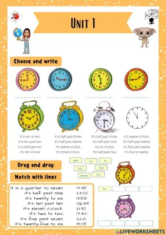 5th grade. Unit 1. Sheet 7. Richmond