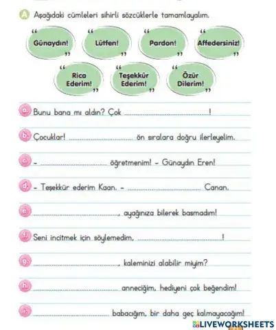 Doğru Sihirli Kelimeyi Bulalım