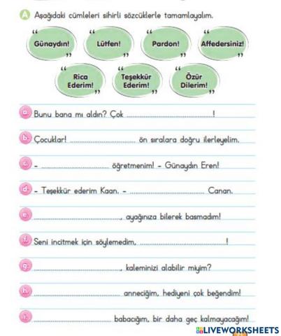 Doğru Sihirli Kelimeyi Bulalım