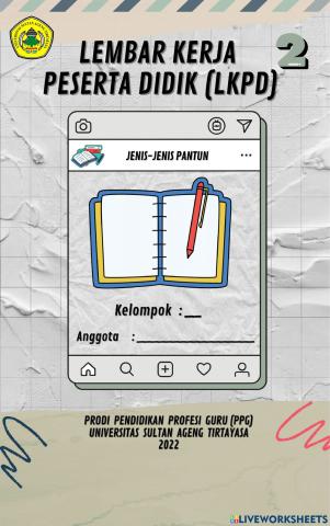 LKPD Jenis-jenis Pantun