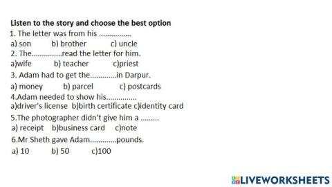 Rich man, poor man story