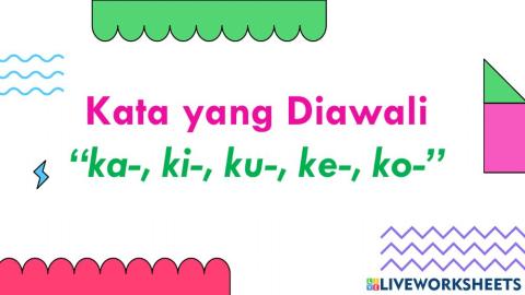 Kata yang Diawali -Ka, Ki-, Ku- Ke-, Ko--