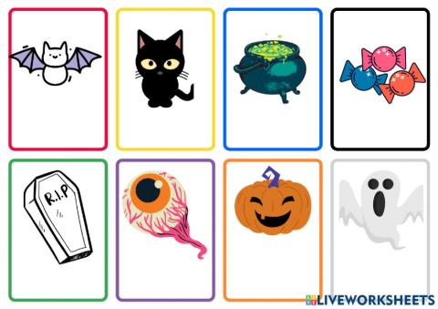 Halloween flashcards