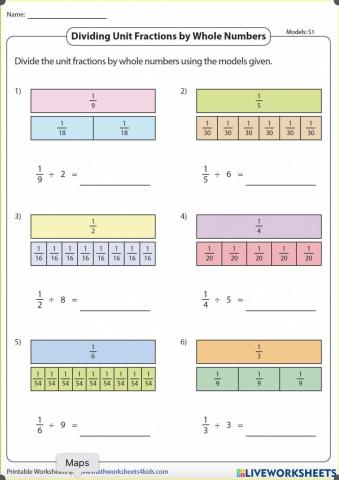 Dividing Unit Fractions by Whole Numbers