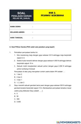 Ph pesawat sederhana