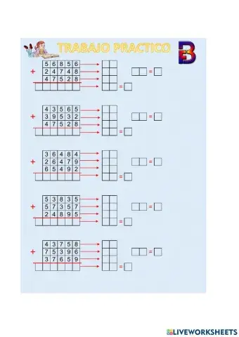Prueba del 9 en la suma
