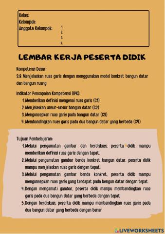 Lkpd kelompok ruas garis