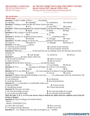 Đề TN số 24- 2022