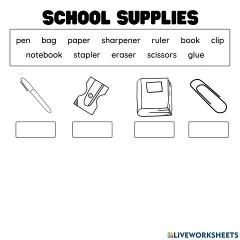 School suplies
