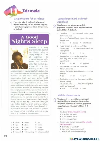 Matura Skills Zdrowie poziom podstawowy