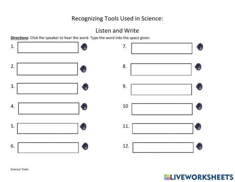 Recognizing Tools in Science pt 3- Writing