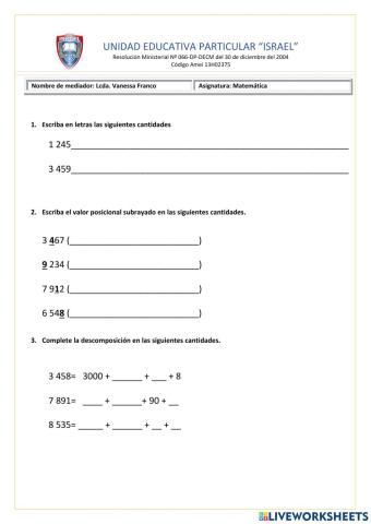 Taller de matemática