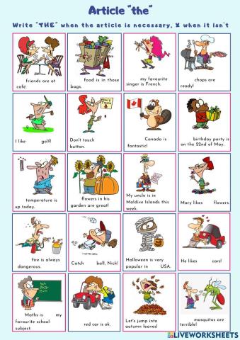 Article THE - Zero article