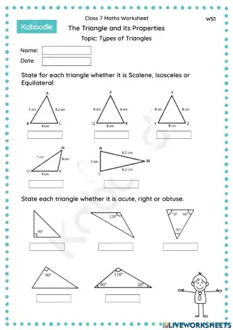 Triangle and its Properties (Types of Triangles)