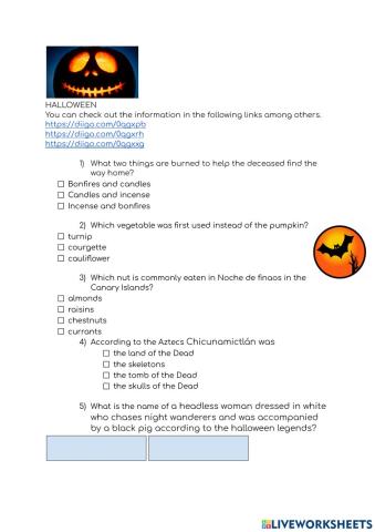 Halloween quiz