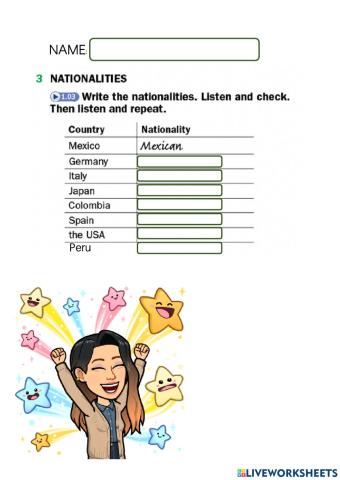 Nationalities