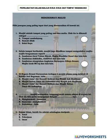 Menghormati masjid