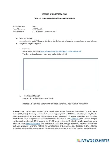 Dinamika penduduk indonesia