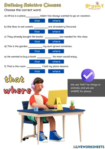 Defining Relative Clauses