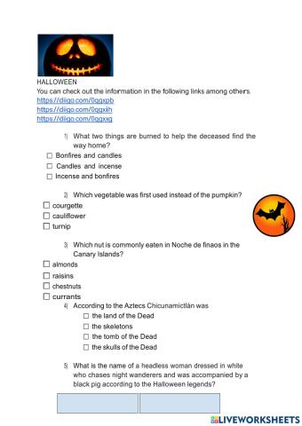 Halloween quiz