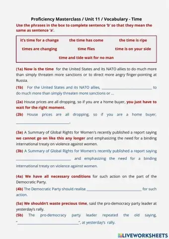 Proficiency Masterclass Un.11 - Time