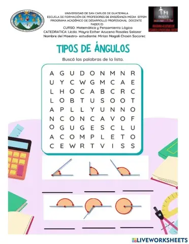 Tipos de ángulos