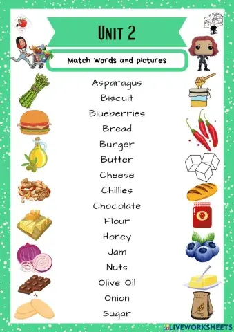 6th grade. Unit 2. Sheet 1. Richmond