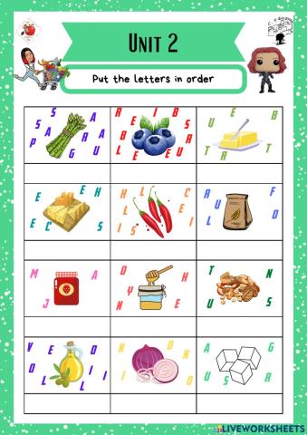 6th grade. Unit 2. Sheet 2. Richmond